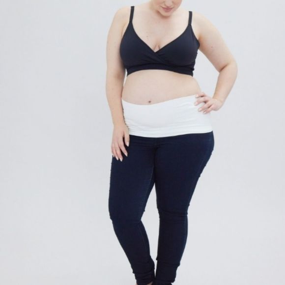 BellaBand Maternity Belly Band in White Size 2 - Picture 12 of 16